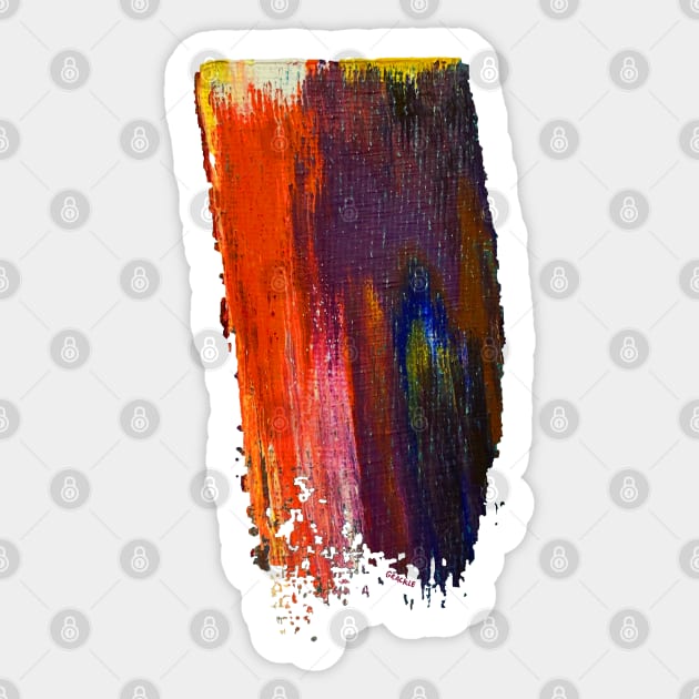 Jewel Tone Paint Smear Sticker by Jan Grackle